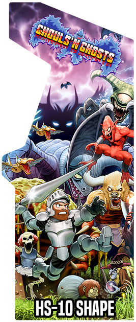 Ghouls N Ghosts -Custom Side Art – Szabo's Arcades