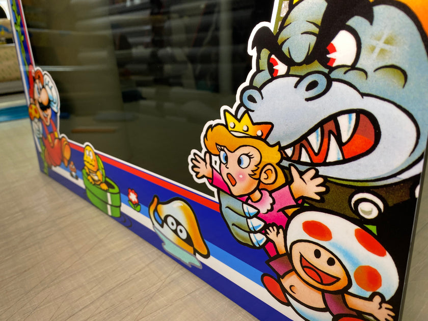 マリオネット　custom order Custom Super Mario Brothers Nintendo Bezel – Szabo's Arcades