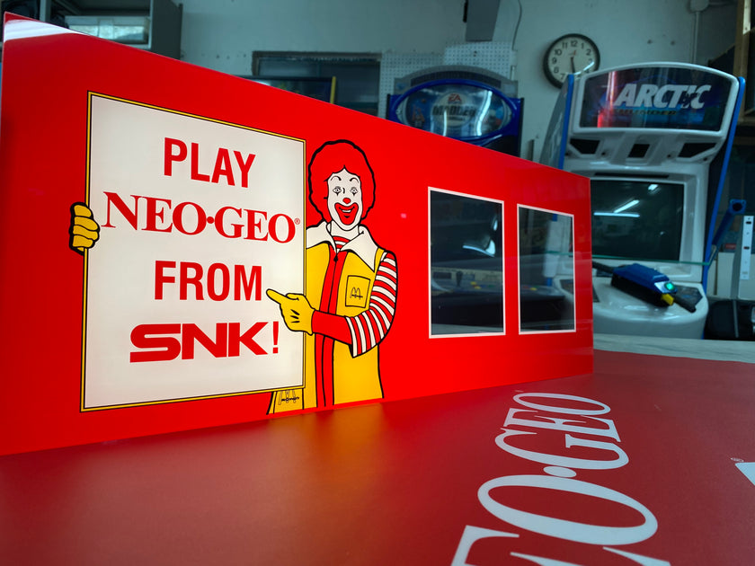 Neo Geo 2 slot Ronald McDonald marquee – Szabo's Arcades