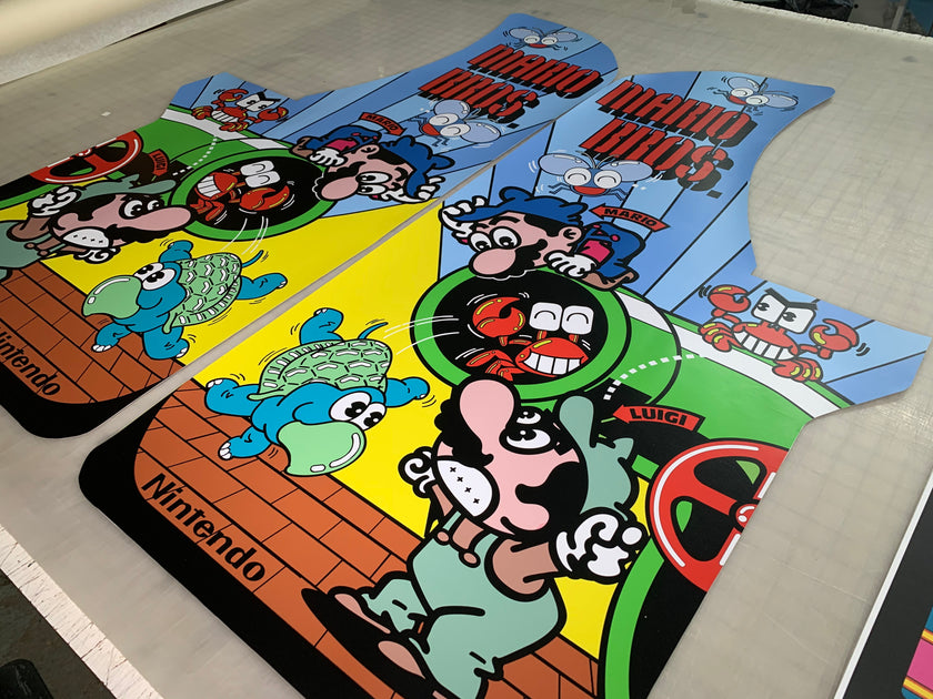 Arcade 1up MARIO Brothers side art – Szabo's Arcades
