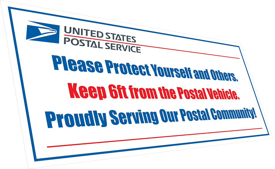 USPS saftey decal