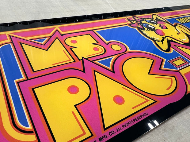 Arcade 1up Ms Pacman Deluxe Marquee