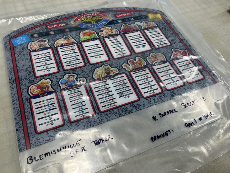 Blemishville - Street Fighter 2 arcade 1Up  Acrylic topper