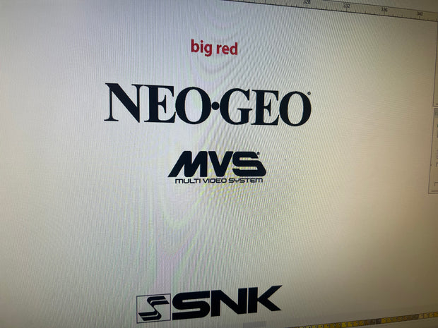 Neo Geo side white lettering both style cabinets avaliable