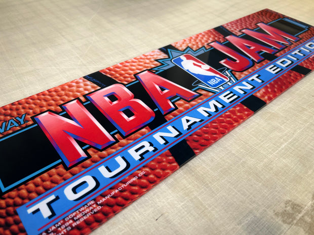 NBA Jam Tournament Edition marquee full size cabinet