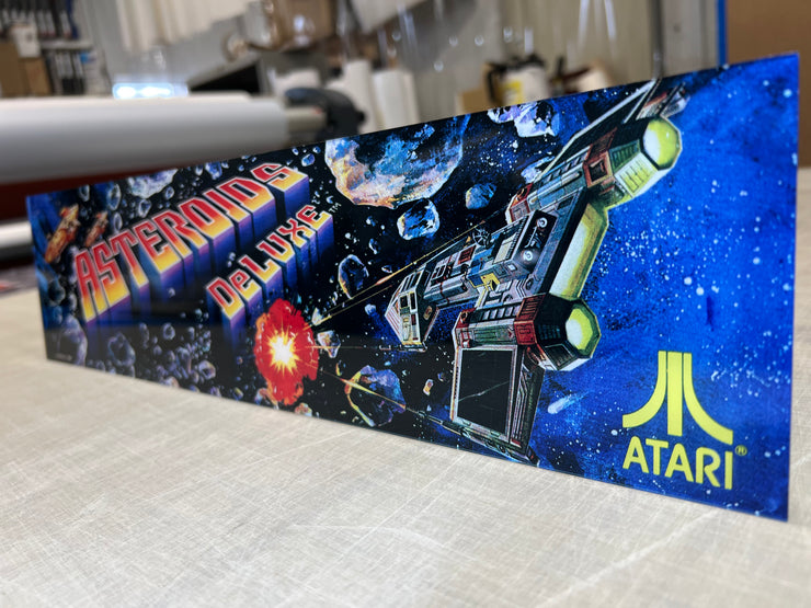 Asteroids Deluxe Atari Full Size Marquee