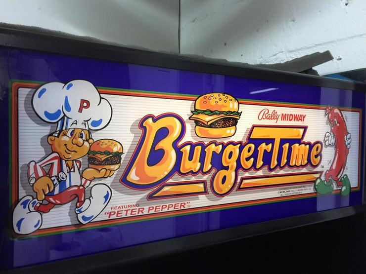 Burger Time - Marquee (full size cabinet)