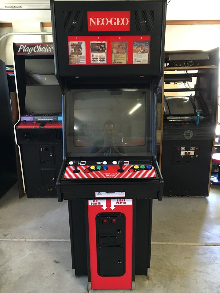 NEO-GEO MVS2-4 & 6 Big Red- Front Art with arrows.