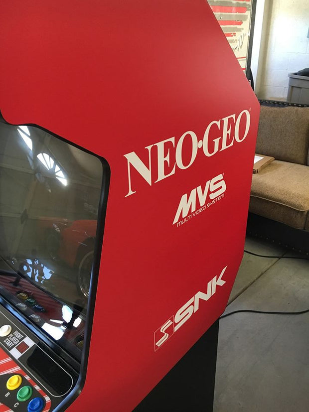 NEO-GEO Big Red Side Art only- fits MVS2-4 & 6 slot machines