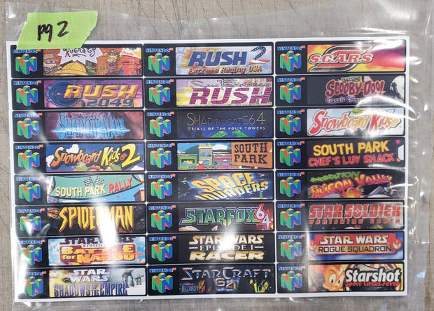 N64 Labels- Blemishville