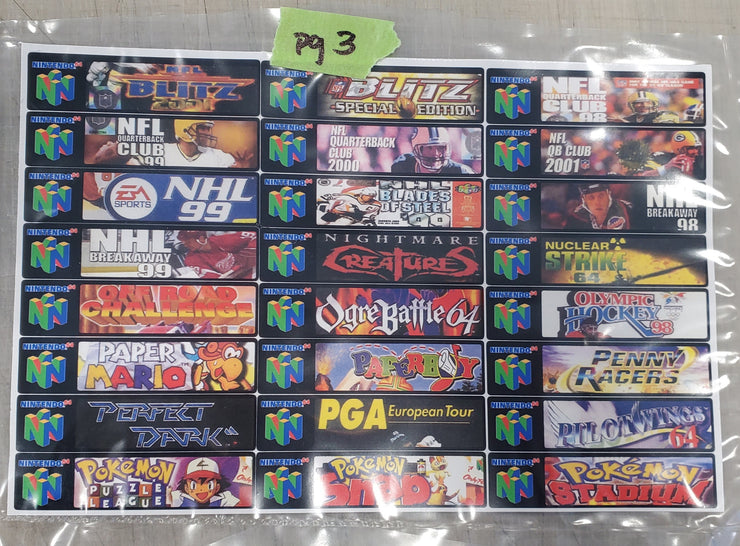 N64 Labels- Blemishville