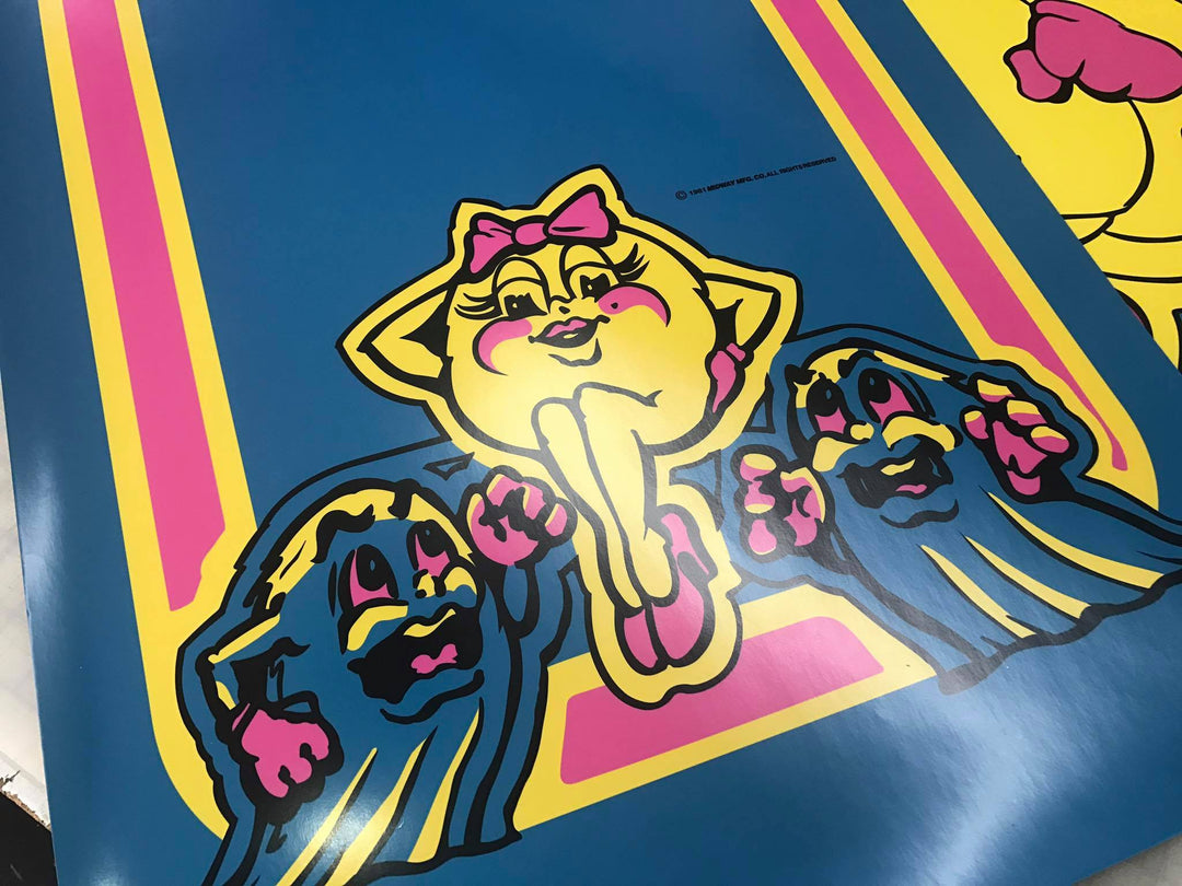 Ms. Pacman- Sides and Front Art – Szabo's Arcades