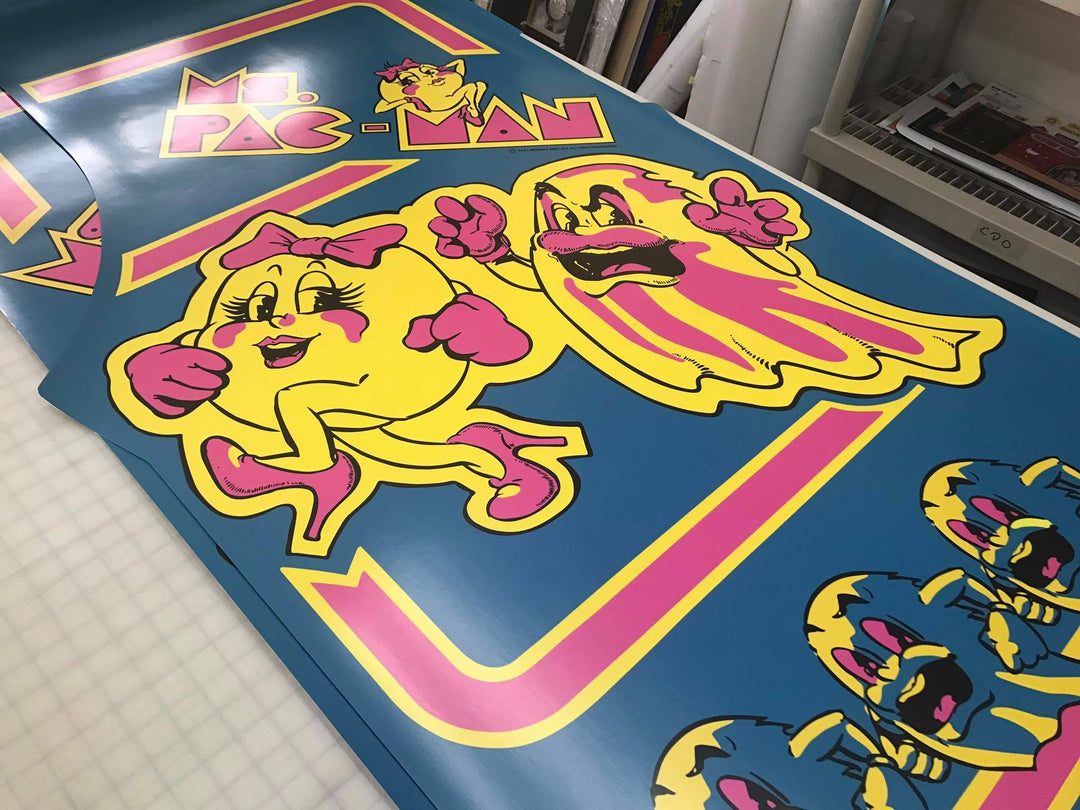 Ms. Pacman- Sides and Front Art – Szabo's Arcades