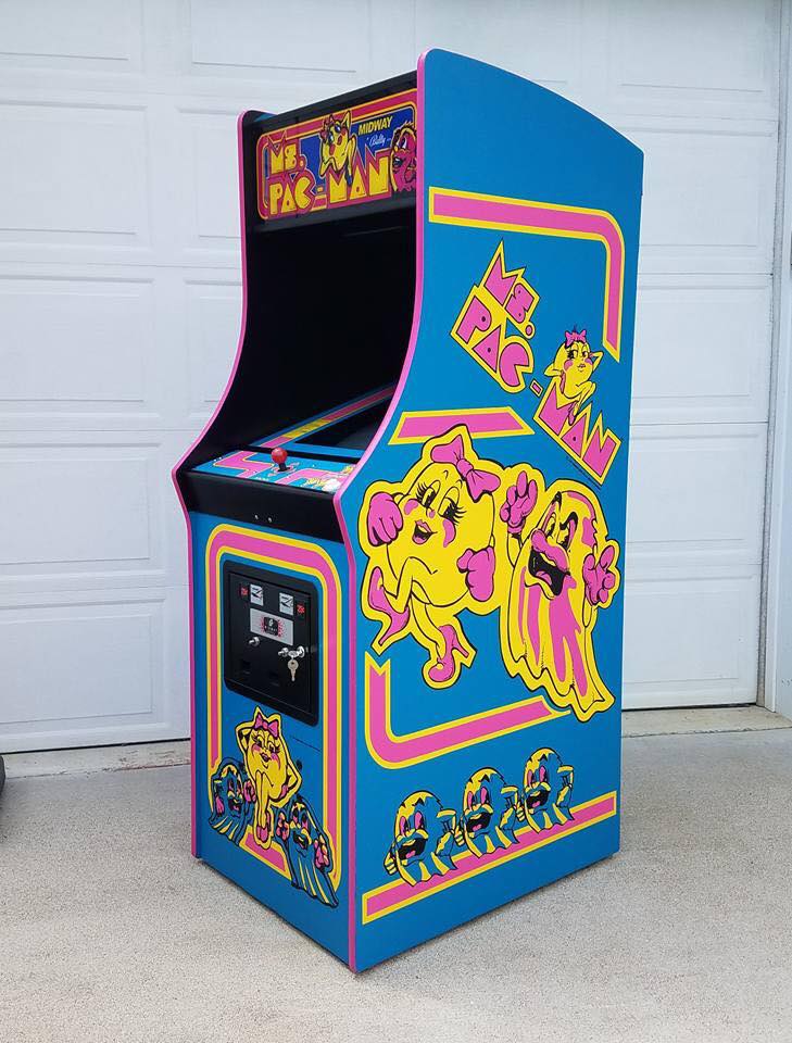 Ms. Pacman- Sides and Front Art