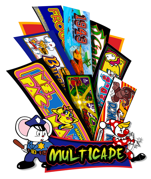 Arcade 1 up Multicade Side Art