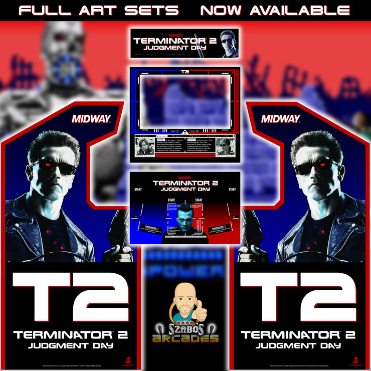 Terminator 2 Sides and Front Art