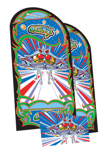 Galaga Side and Front Art