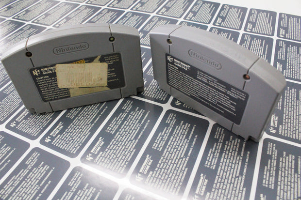 N64 rear replacement labels