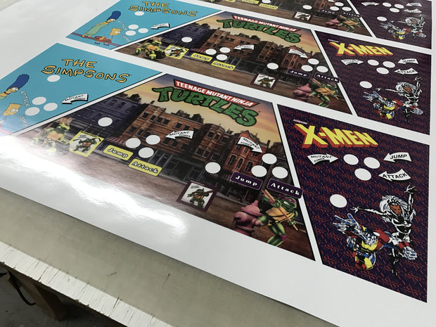 Custom Konami Multi Art Simpsons, X-Men & TMNT- Full Art Set
