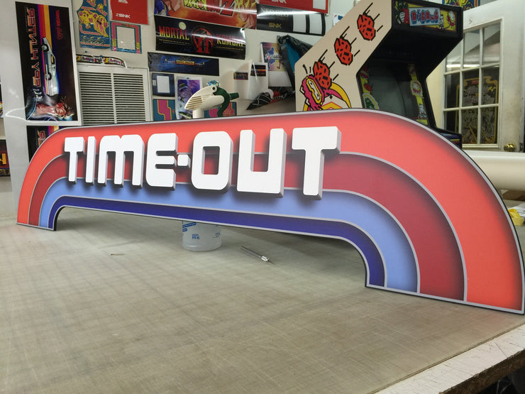 Time out PVC sign