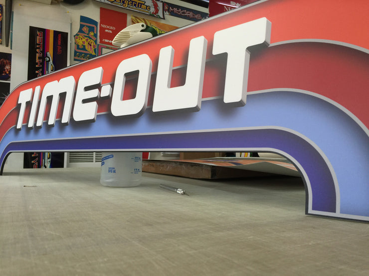 Time out PVC sign