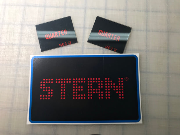 Stern Coin Door inserts  & front decal