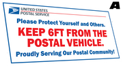 USPS Safety Vehicle decal