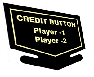 Nintendo Credit free play button decal