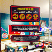 Reproduction House Rules Signs