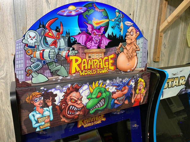 Arcade 1 up Rampage World Tour full art kit