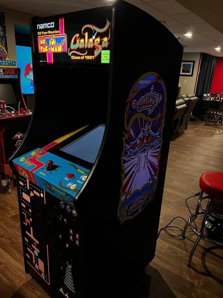 Ms Pacman/Galaga Anniversary  sides & front