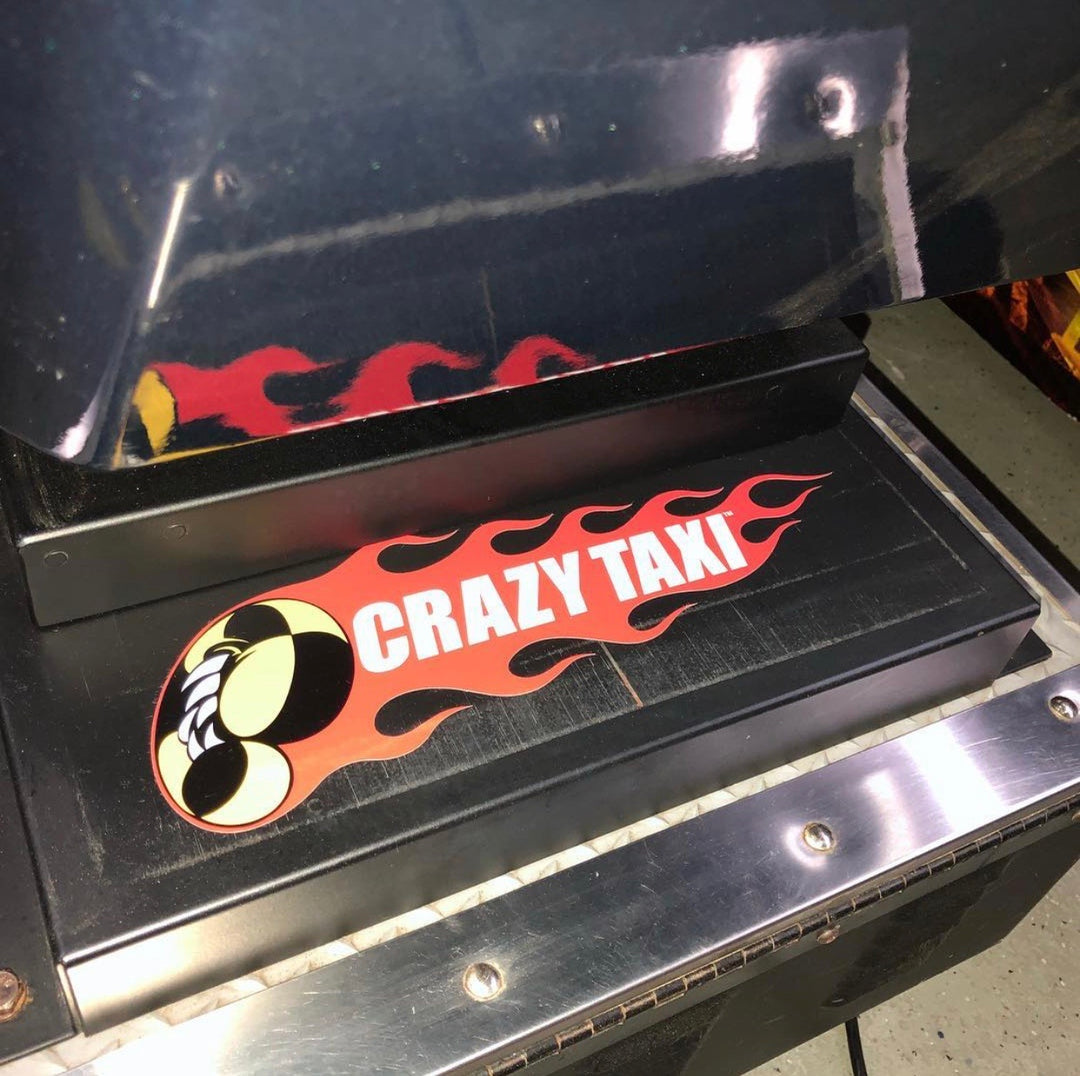 Crazy Taxi rear seat decal – Szabo's Arcades