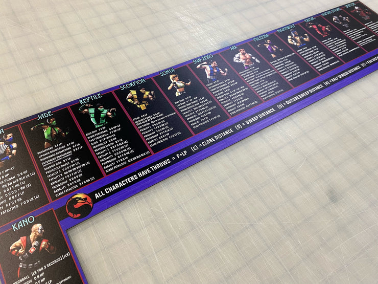 Mortal Kombat 3 Ultimate bezel Moves list.