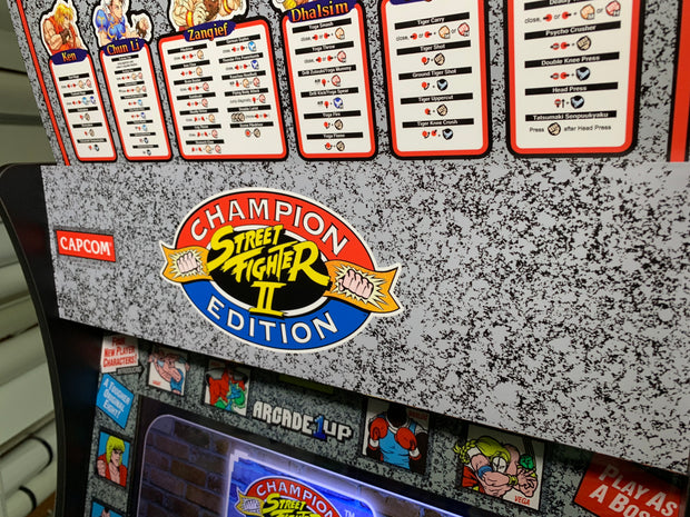Street Fighter 2 arcade 1Up topper