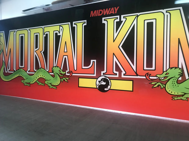 Mortal Kombat I Marquee (full size cabinet)