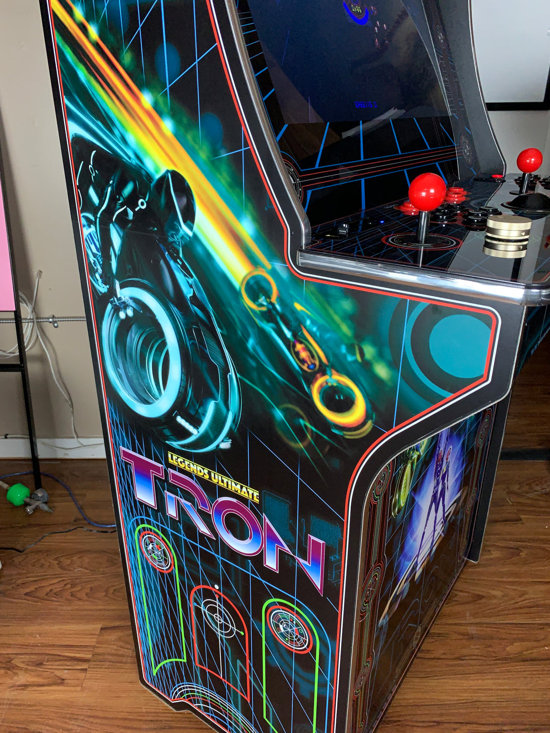 KZ098 【ビンテージ90's】 Lane レーン　モダンアート Legends Ultimate Tron sides and front art – Szabo's Arcades