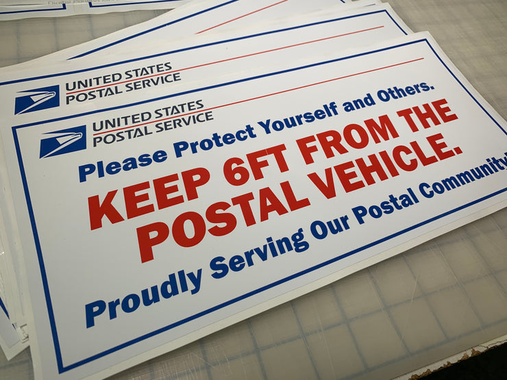 USPS Safety Vehicle decal