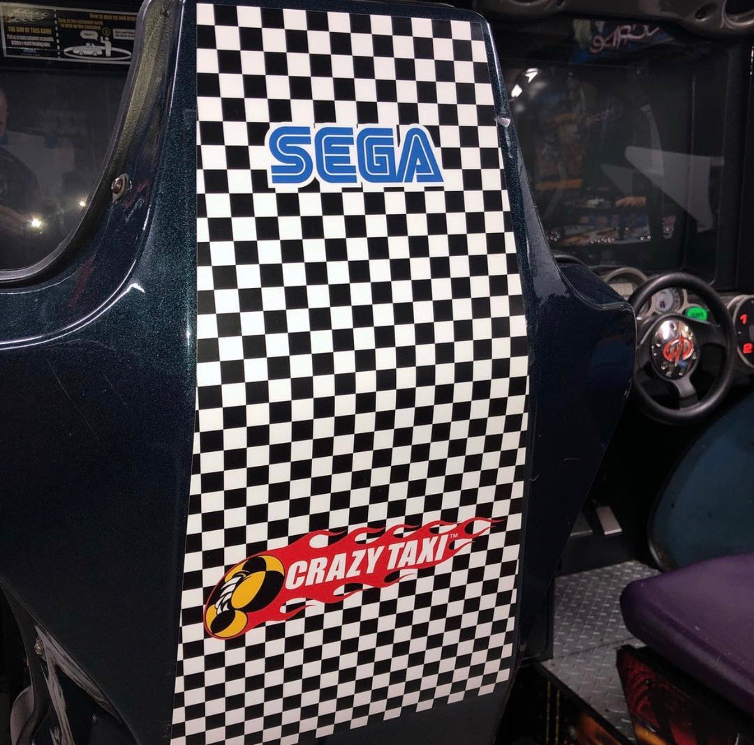 Crazy Taxi rear seat decal – Szabo's Arcades