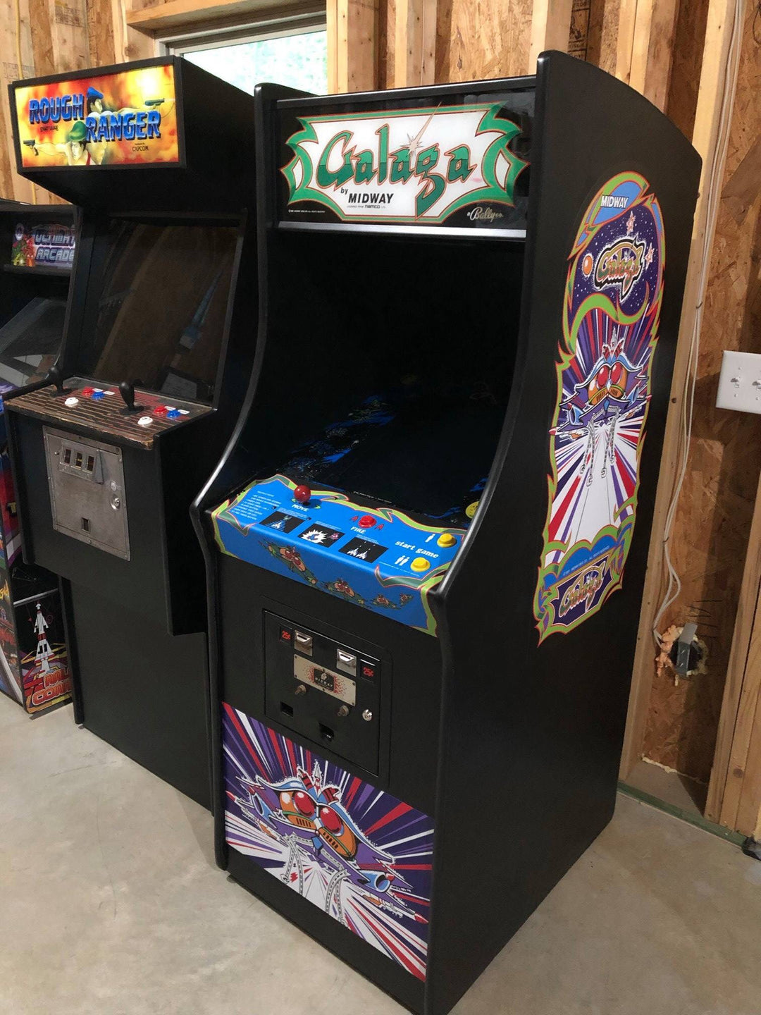 Galaga Marquee (full size cabinet) – Szabo's Arcades