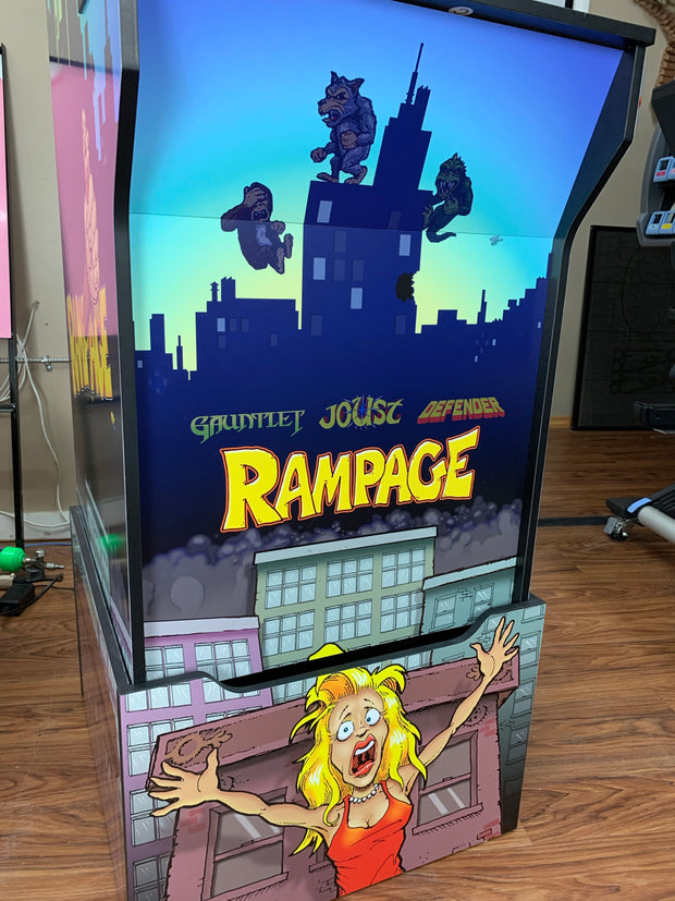 Arcade 1 up Rampage sides, front and riser art