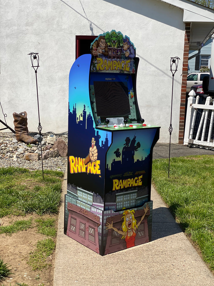 Arcade 1 up Rampage sides, front and riser art