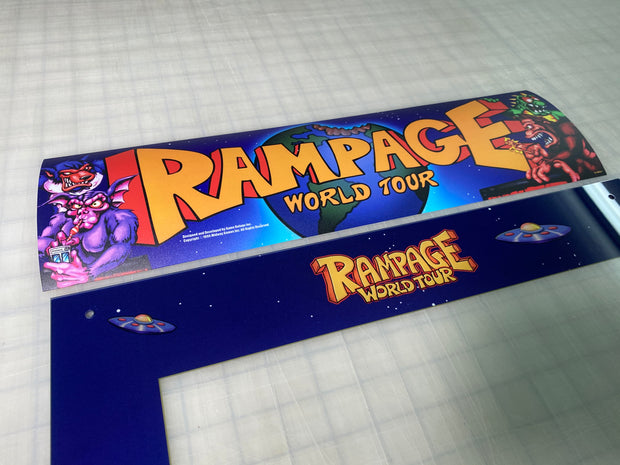 Arcade 1 up Rampage World Tour full art kit