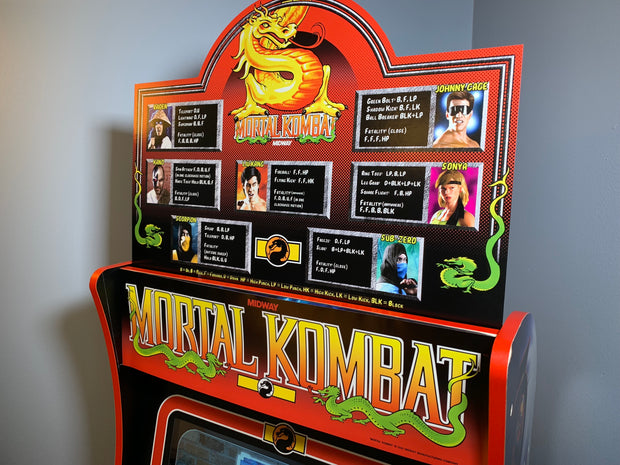 Arcade 1up Mortal Kombat 1 topper