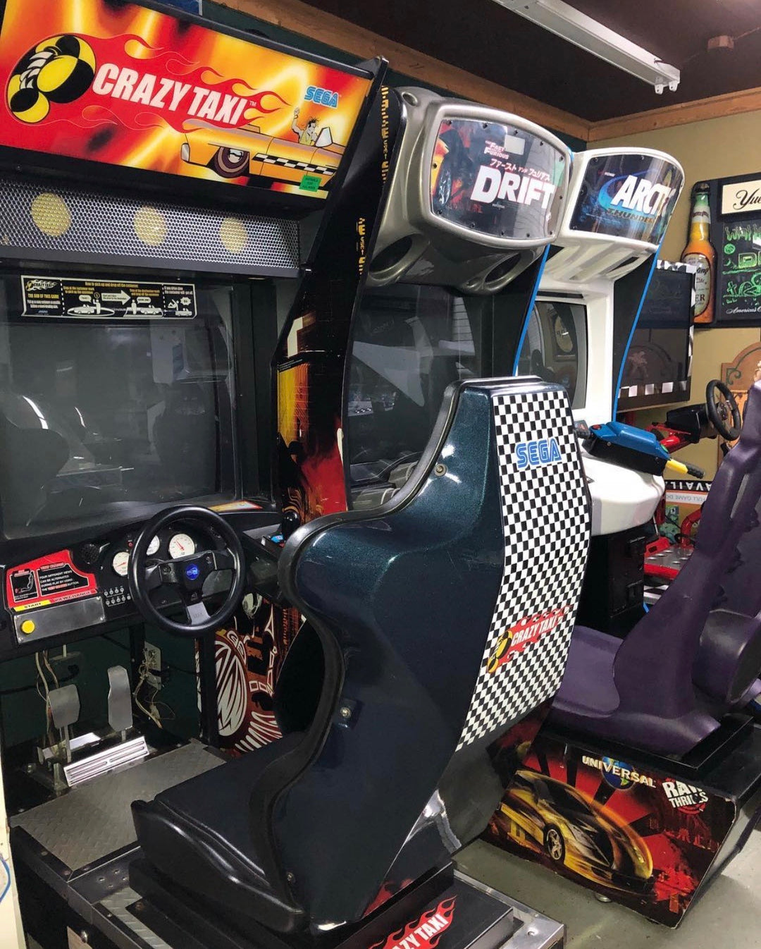 Crazy Taxi rear seat decal – Szabo's Arcades