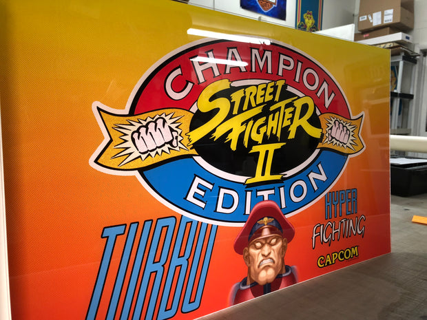 Big Blue Street Fighter 2 Championship edition- Turbo Hyper Fighting Marquee