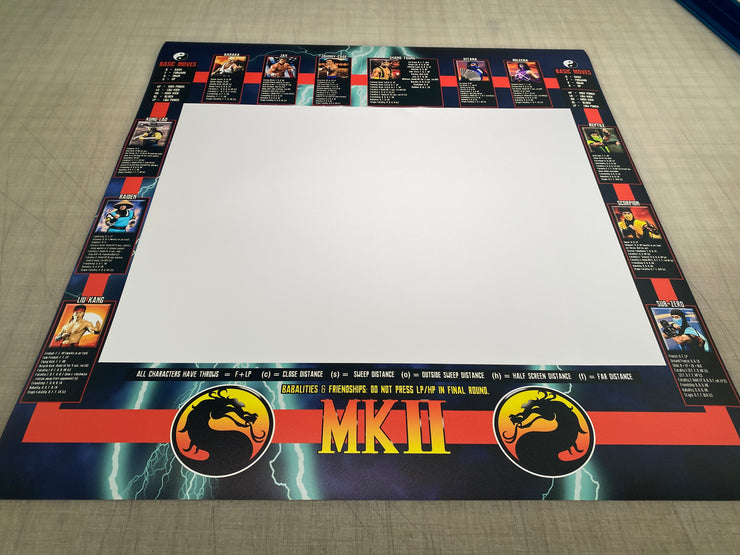 Mortal Kombat 2 bezel Moves list.