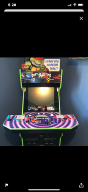 Arcade 1up Turtles in Time original topper