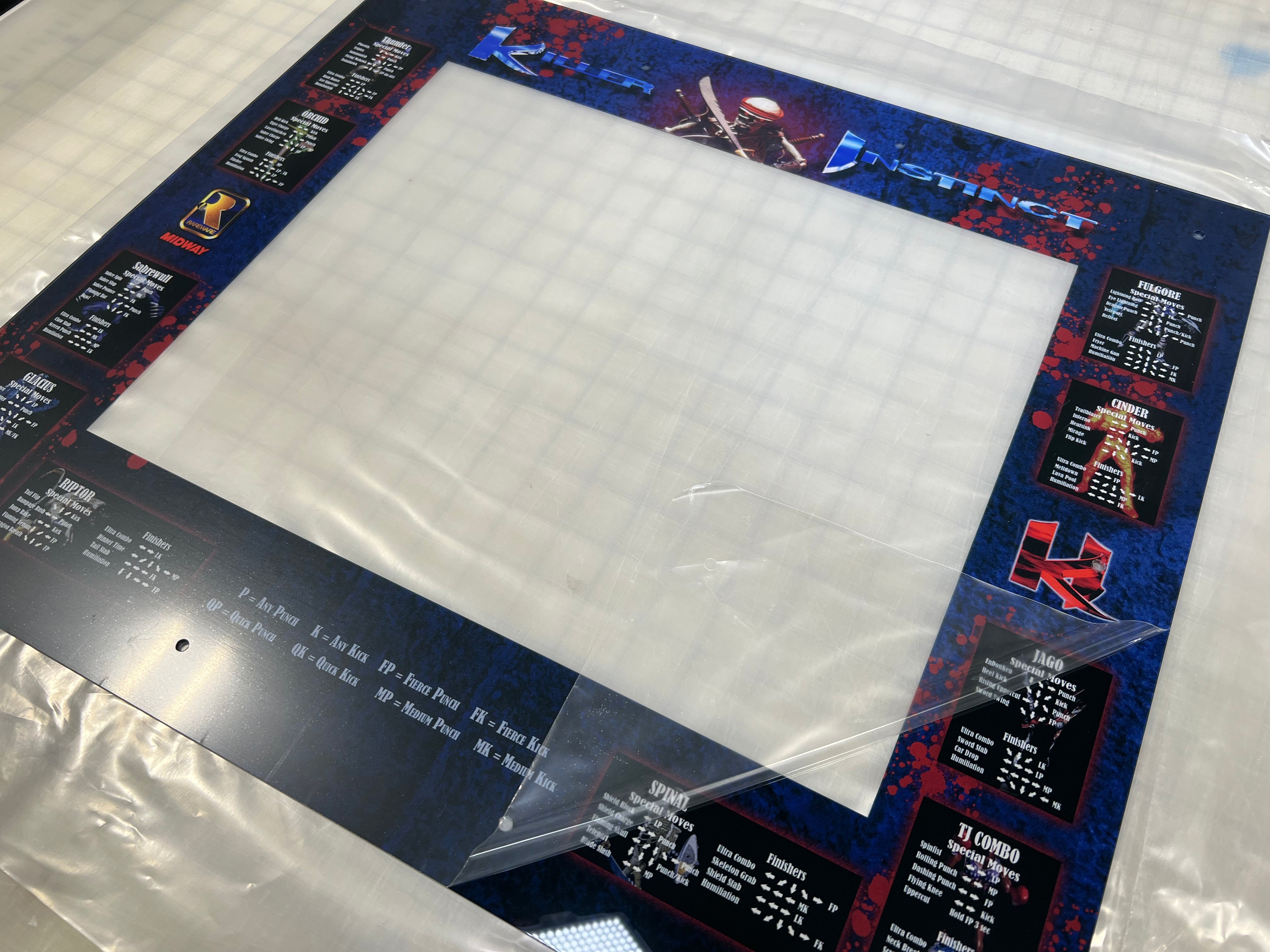 Arcade 1up Pro Killer instinct bezel – Szabo's Arcades