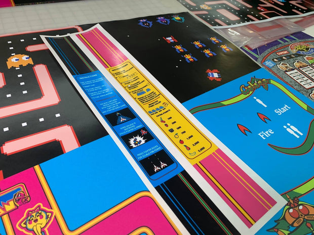 Ms Pacman Anniversary bezel decals