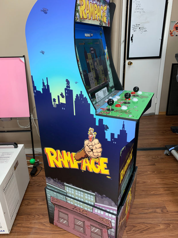 Arcade 1 up Rampage sides, front and riser art